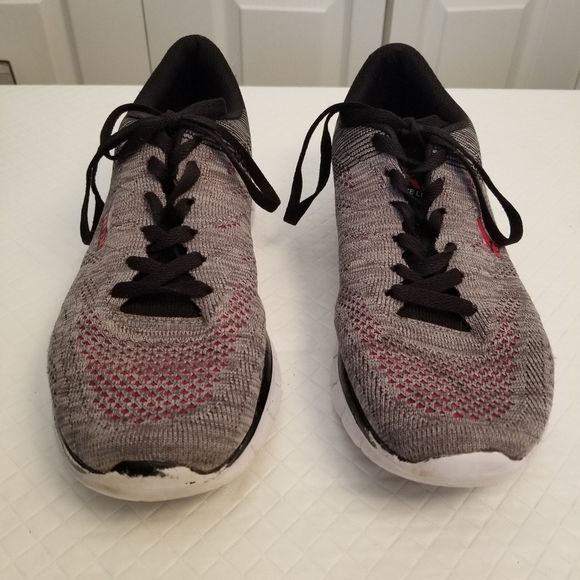 RBX Gray/ Red  Live Life  Adventure Lace Up Running Shoe 10.5 - Picture 2 of 8